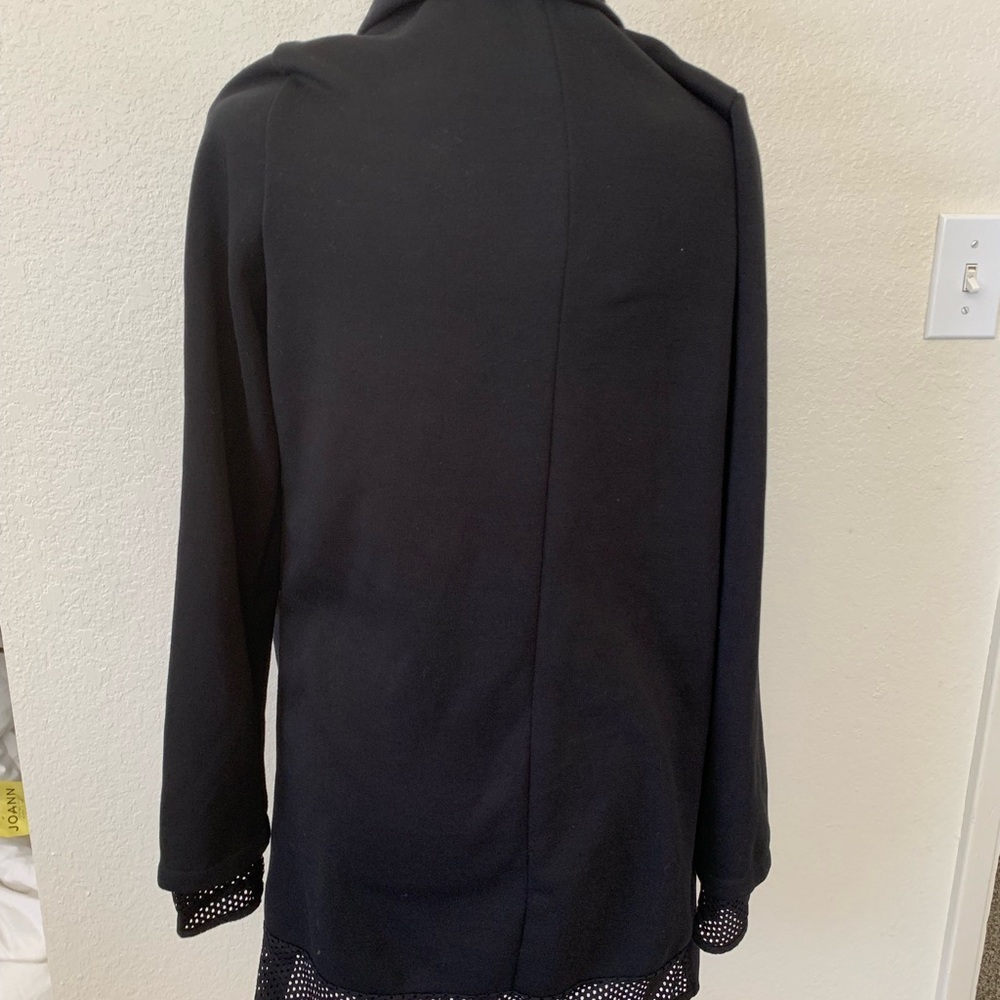 Fabletics Eugenia coat women’s XS Black Open Front Cardigan capsule - Picture 3 of 10